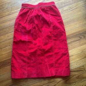 Vintage The Villager Red Corduroy Skirt – Size 6